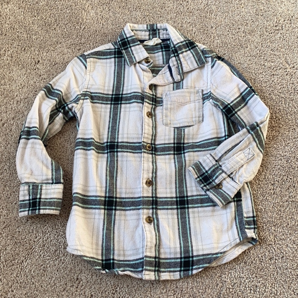 Crazy 8 boys long sleeve flannel XS (4)
